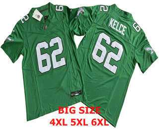 Men%27s Philadelphia Eagles #62 Jason Kelly Green FUSE Vapor Limited Throwback Jersey